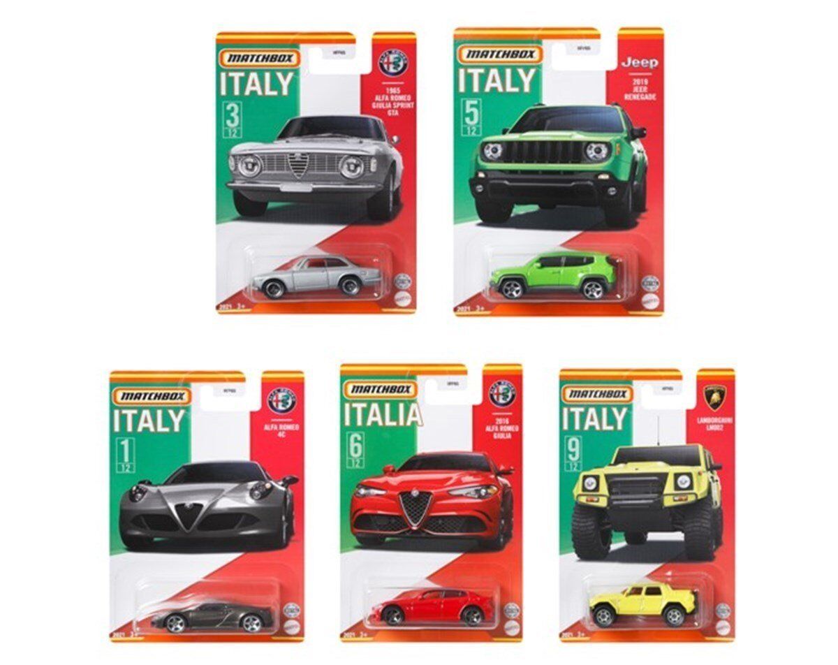 İtalya Araçları Serisi HFF65 5'li Set