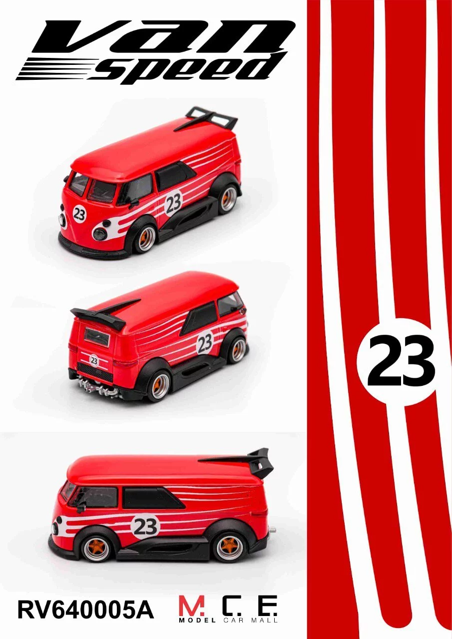 1/64 Van Speed Diecast Red