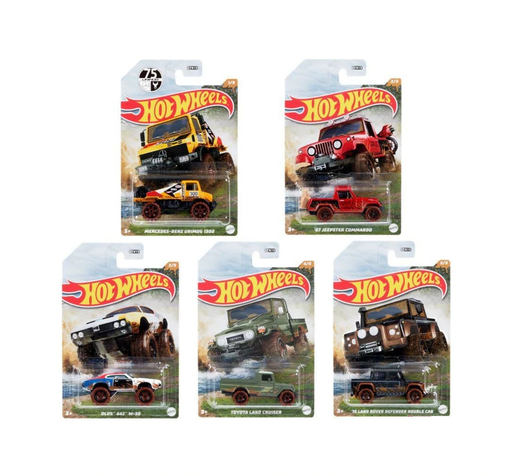 Hot Wheels Mud Runner Arabalar 5'li Set HFW36