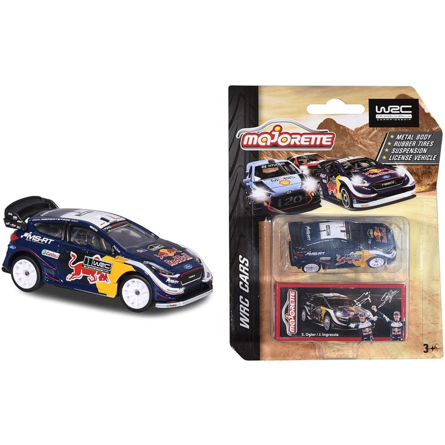 Majorette 1:64 WRC Araçları Serisi 2019 Ford Fiesta S. Ogier J.Ingrassia