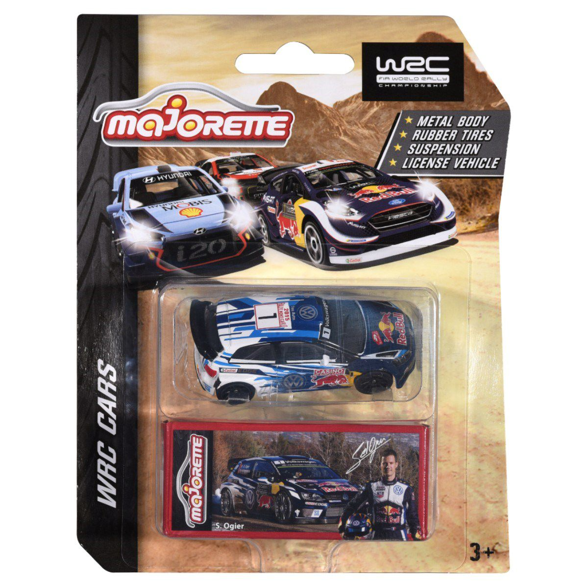 Majorette 1:64 WRC Araçları Serisi 2019 Wolksvagen Polo R S. Ogier