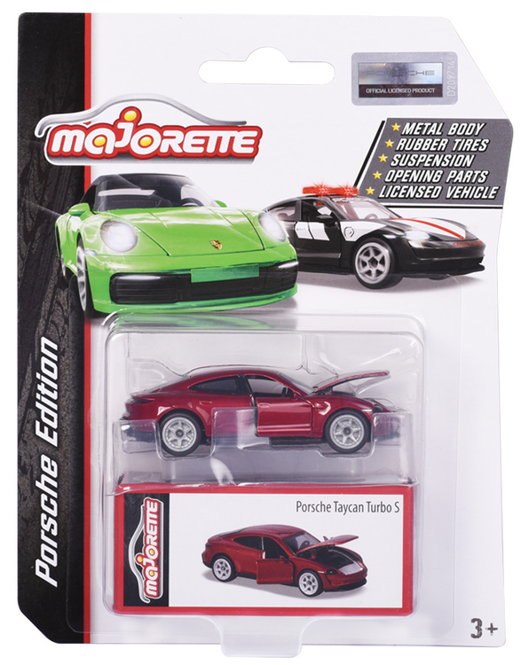 Majorette Porsche Deluxe Metal Diecast Araçlar Porsche Taycan Turbo S