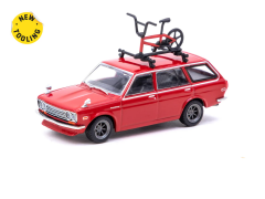 Tarmac Works 1/64 Datsun Bluebird 510 Wagon Red