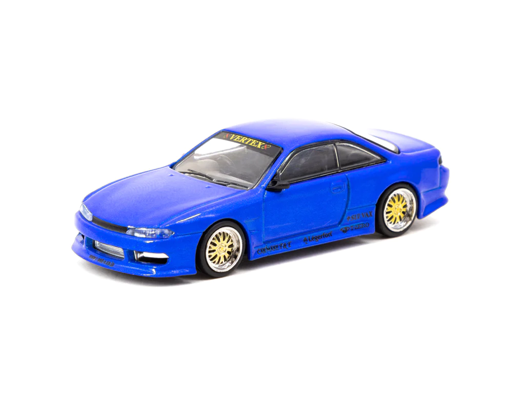 Tarmac Works 1:64 VERTEX Nissan Silvia S14 Blue Metallic