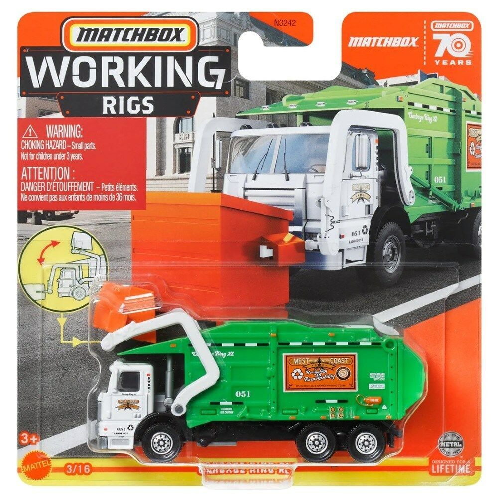 Matchbox Working Rigs 2023 MBX Garbage King XL