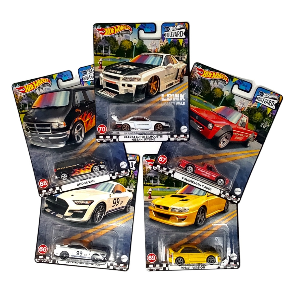 Hot Wheels Premium Boulevard Serisi 5’li Set 2023