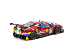Tarmac Works X IXO Models 1/64 Ferrari 488 GTE 24h of Le Mans 2019 #51 Winner of LMGTE Pro - HOBBY64