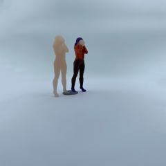 1/64 Ölçekli Resin Boyasız İnsan Figürü