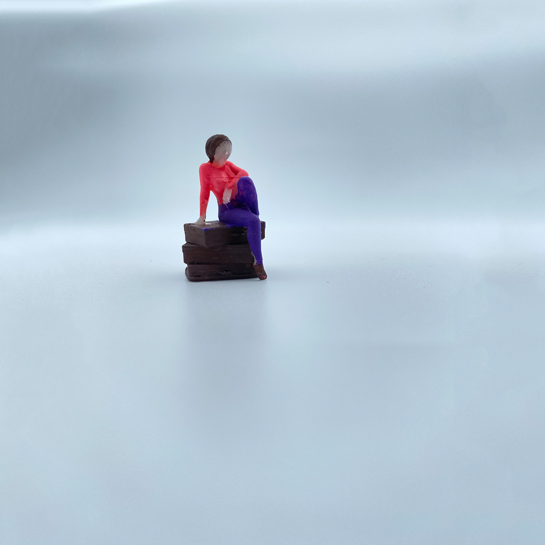 1/64 Ölçekli Resin Boyalı İnsan Figürü