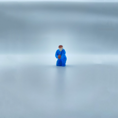 1/64 Ölçekli Resin Boyalı İnsan Figürü