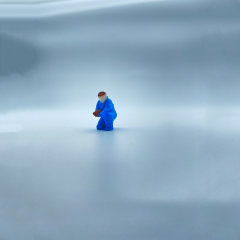 1/64 Ölçekli Resin Boyalı İnsan Figürü