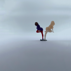 1/64 Ölçekli Resin Boyalı İnsan Figürü