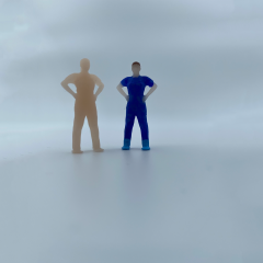 1/64 Ölçekli Resin Boyalı İnsan Figürü