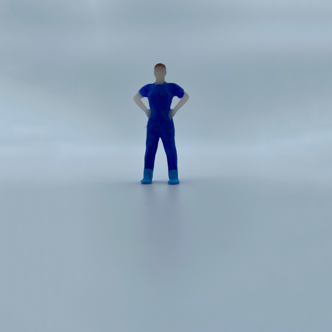 1/64 Ölçekli Resin Boyalı İnsan Figürü