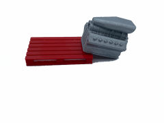 1/64 Ölçekli Diorama için Palet Üstü Motor Bloğu