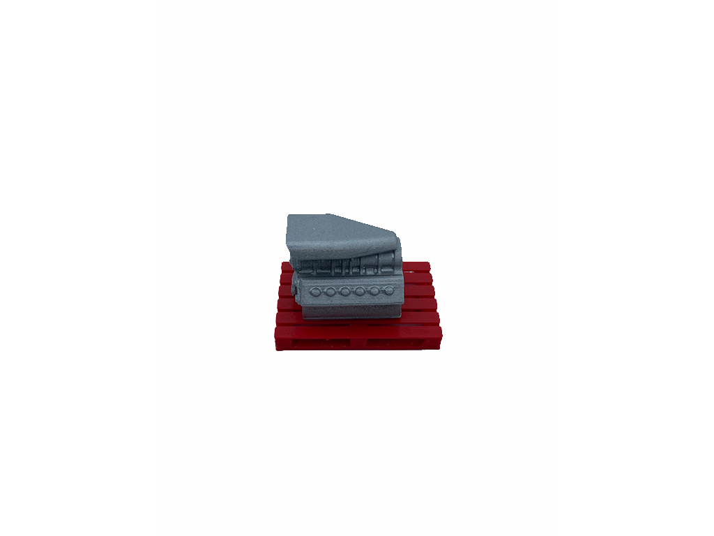 1/43 Ölçekli Diorama için Palet Üstü Motor Bloğu