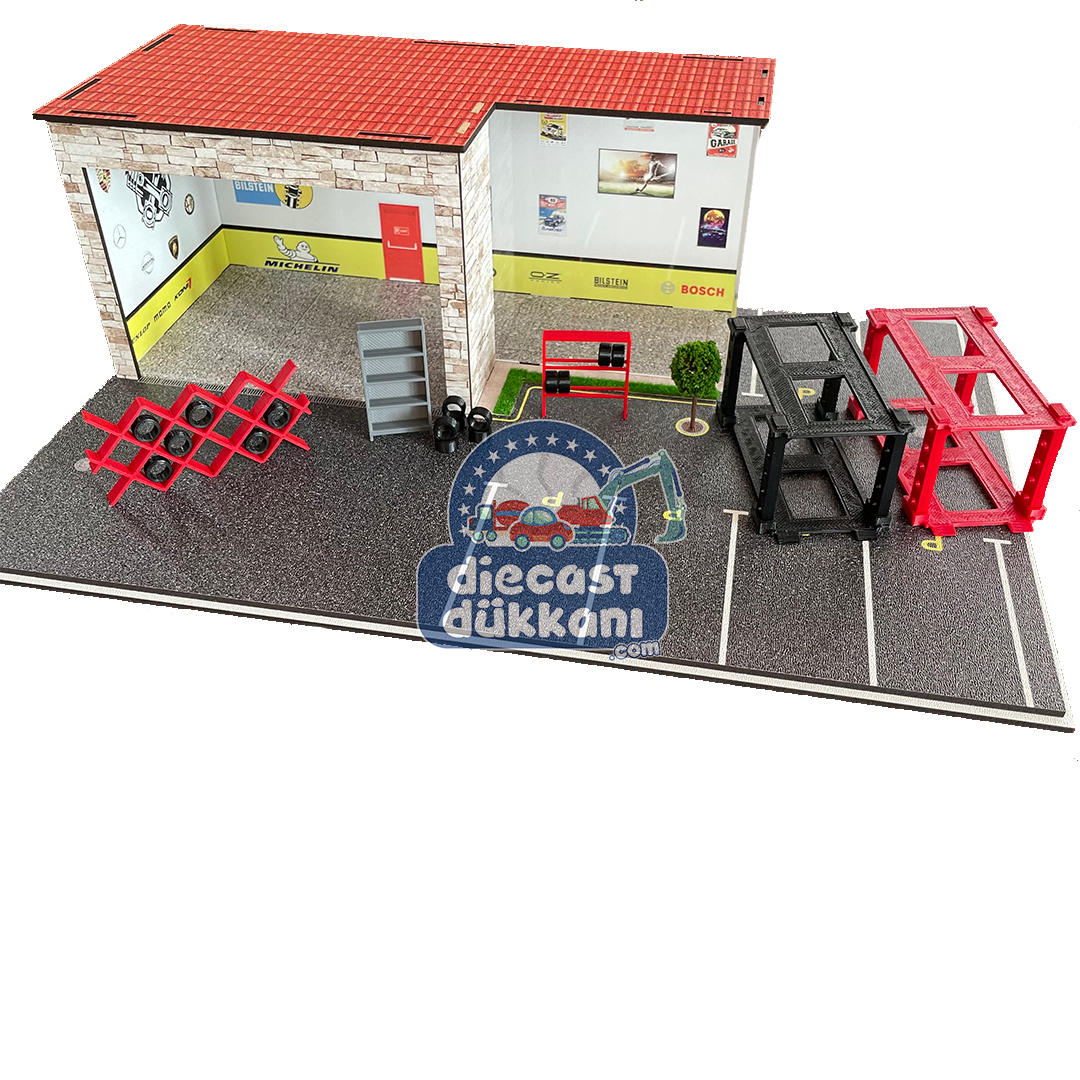 1/64 Model Araçlara Özel - DİORAMA GARAJ