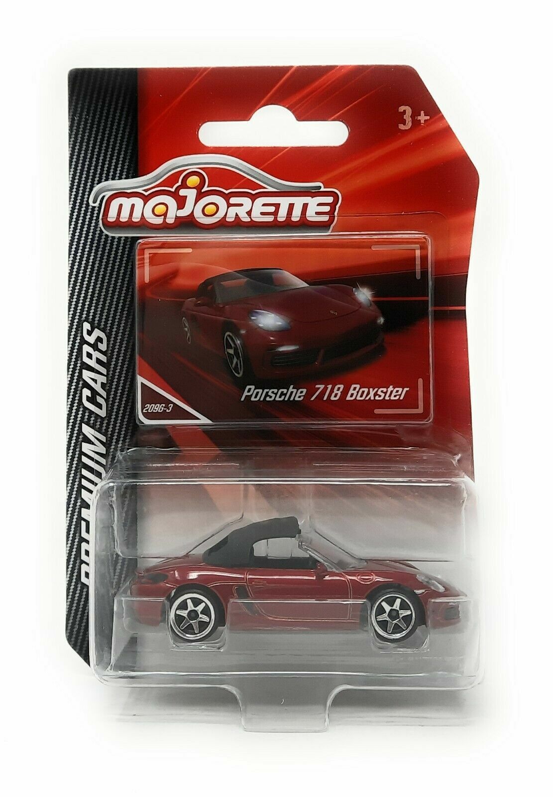 Majorette Premium Cars Porsche 718 Boxster Convertible red