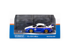 Tarmac Works 1:64 Old&New  Porsche 997 Blue White