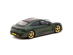 MiniGT X Tarmac Works Porsche Taycan Turbo S Midnight Green