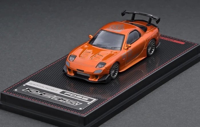 Ignition Model Mazda RX-7 (FD3S) RE Amemiya Orange Metallic
