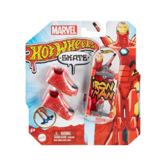 HMY18 Hot Wheels Skate Temalı Parmak Kaykay ve Ayakkabı Paketleri Iron Man