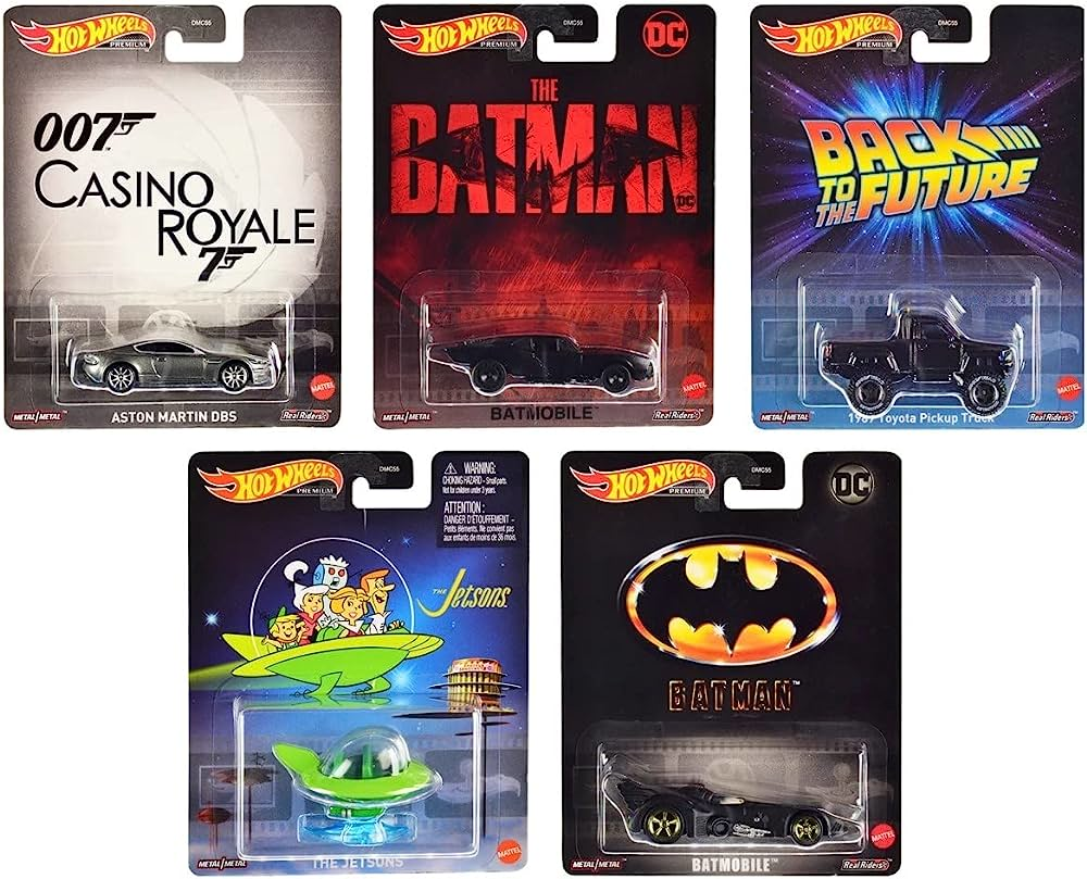 Hot Wheels Premium Gösteri Dünyası Arabaları 5'li Set DMC55-978N