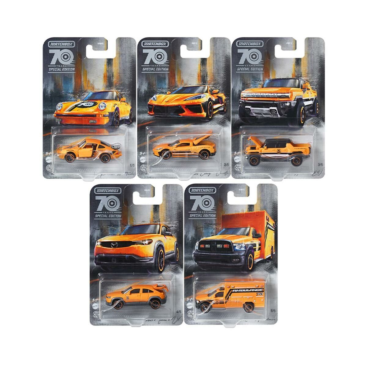 Matchbox 70. Yıl Special Edition 5'li Set