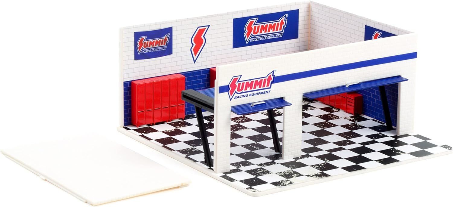 Greenlight Weekend Workshop Summit Racing Equipment Diorama Mechanic's Corner Series 8 f