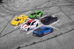 Majorette, 212053178, İtalyan Rüyası Arabalar 5'li Hediye Seti, Die-Cast (Metal), Alfa Romeo ve Lamborghini, Lisanslı, Dream Cars Italy with 5 Cars