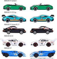 Majorette, 212053172, Porsche Motorsport 5 Li Hediye Seti, 2 Adet Exclusive Model, Die-Cast (Metal), 7.5 cm, Açılabilir Parçalar, Serbest Tekerlekli, Lisanslı