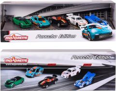 Majorette, 212053172, Porsche Motorsport 5 Li Hediye Seti, 2 Adet Exclusive Model, Die-Cast (Metal), 7.5 cm, Açılabilir Parçalar, Serbest Tekerlekli, Lisanslı