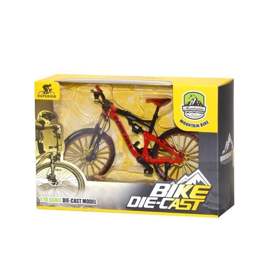 Down Hill Kırmızı Bike Bisiklet 0818-6A Die Cast Metal 1:10 Ölçek
