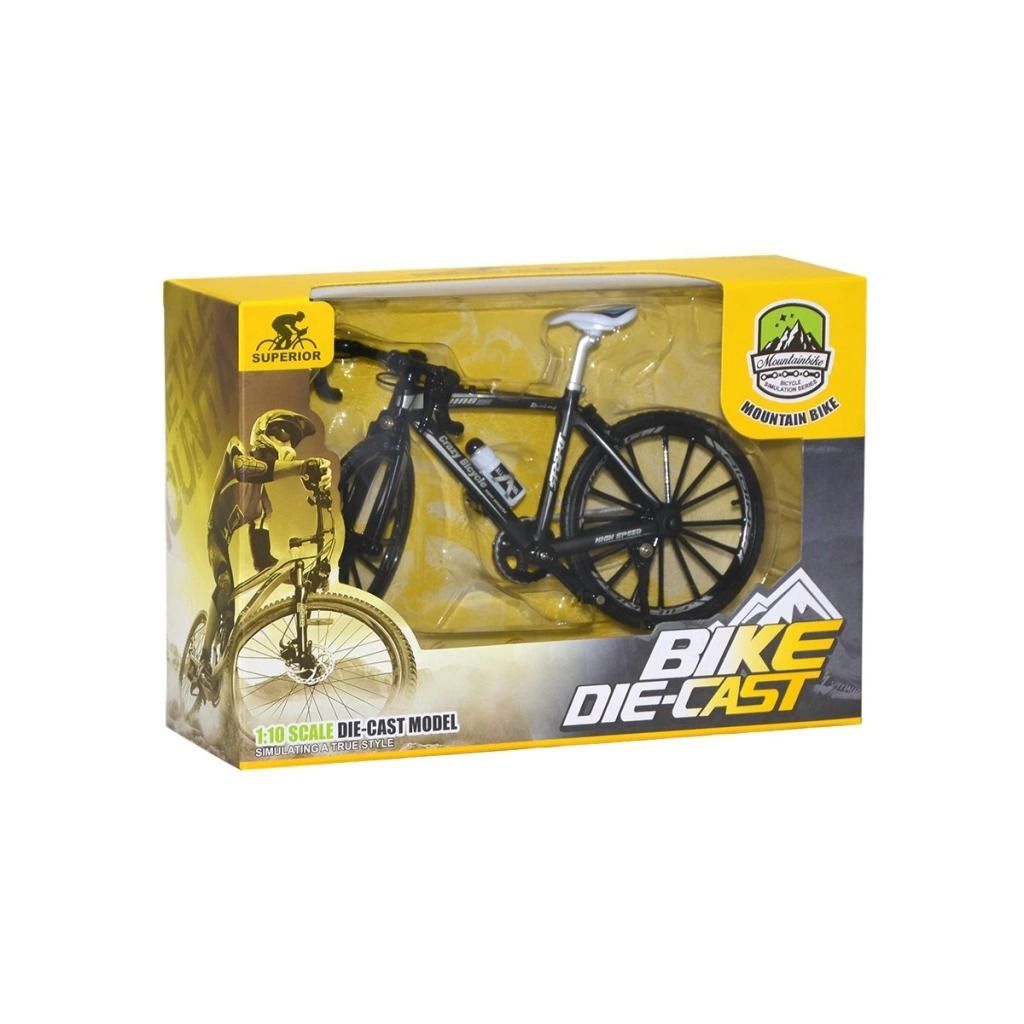 Riding Crazy Bicycle Siyah Bisiklet 0818-4A Die Cast Metal 1:10 Ölçek