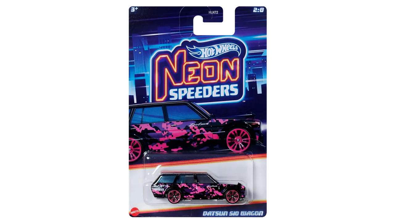 Hot Wheels Datsun 510 Wagon Neon Speeders (YD)