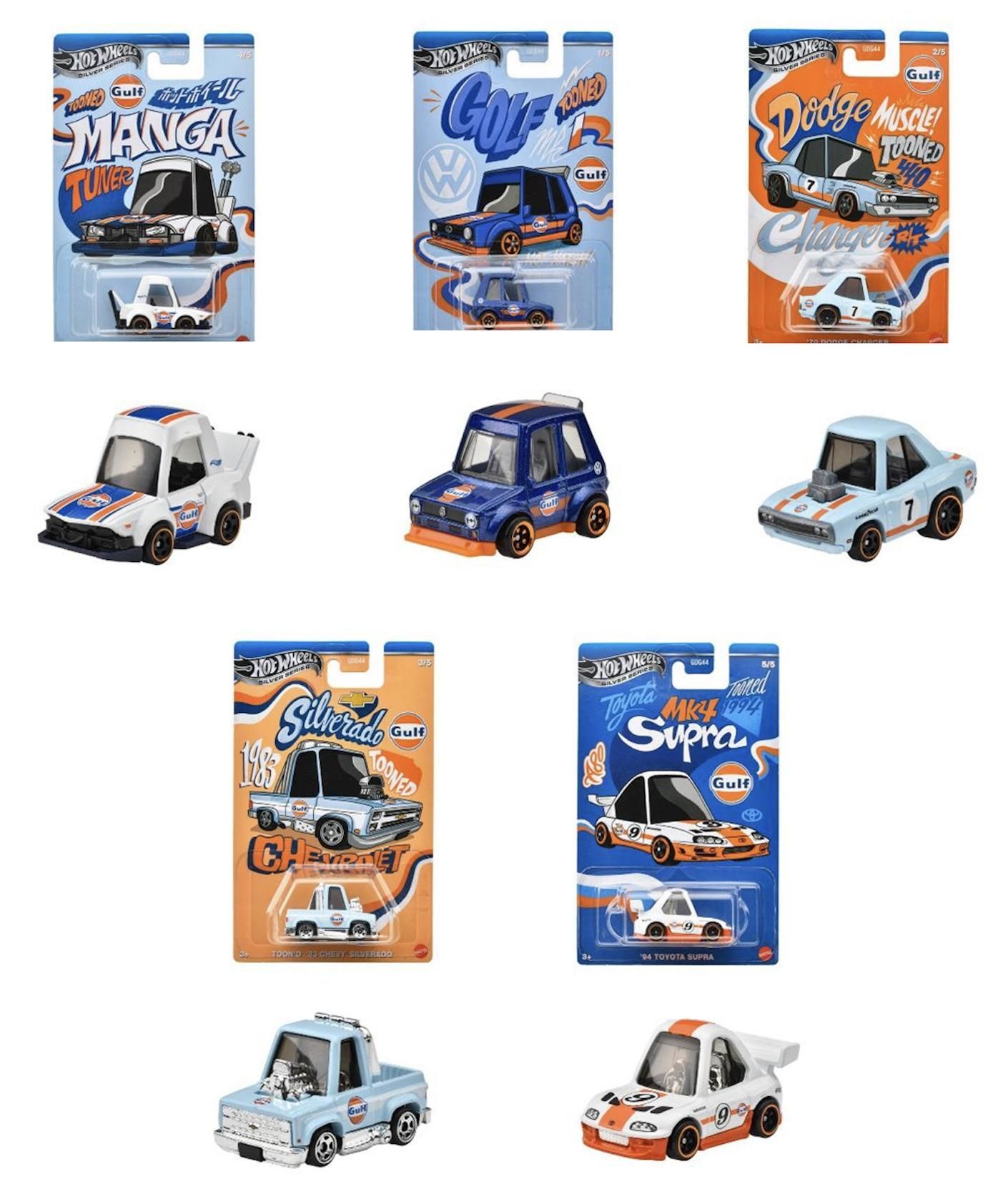 Hot Wheels 2025 NOPPO Gulf Racing 5'li Set GDG44-977L