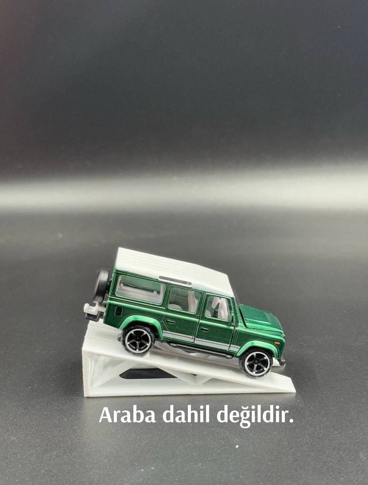 1:64 Ölçek Araba Rampası - Beyaz