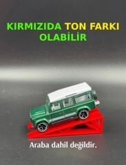 1:64 Ölçek Araba Rampası - Kırmızı