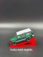 1:64 Ölçek Araba Rampası - Kırmızı