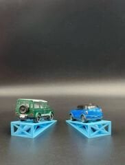 1:64 Ölçek Araba Rampası - Bebe Mavisi 2'li