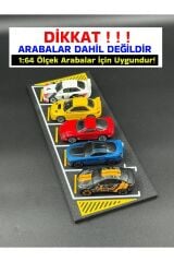 1:64 Ölçek Diecast Araba Park Yeri Diorama - 5 Araçlık