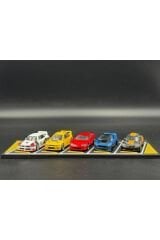 1:64 Ölçek Diecast Araba Park Yeri Diorama - 5 Araçlık