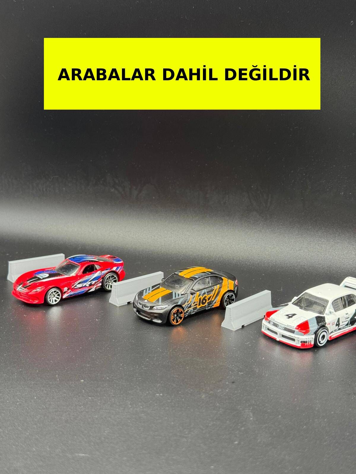 1:64 Ölçekli Araba Bariyer (5 Adet)