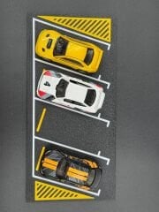 1:64 Ölçek Diecast Araba Park Yeri Diorama - 4 Araçlık
