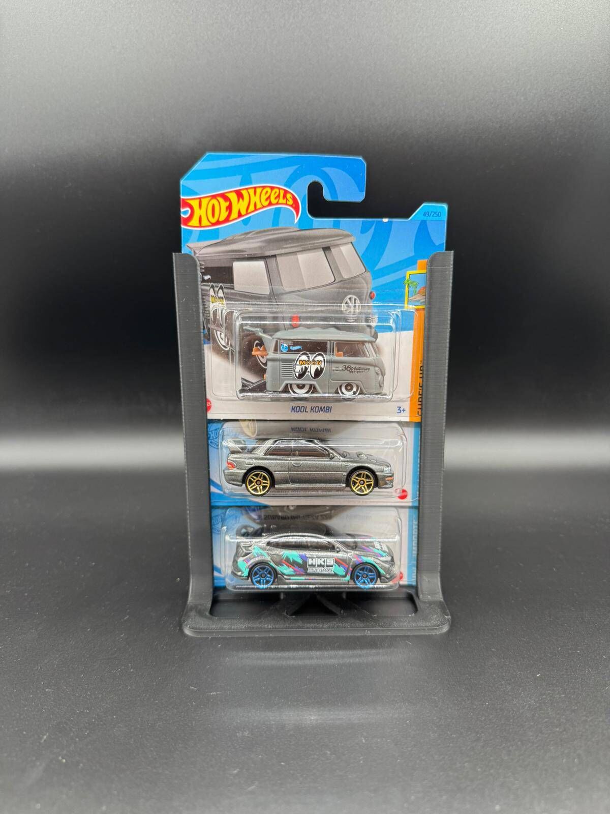 1:64 Diecast Model Uzun ve Kısa Kart Regular Stand - 3 Araçlık