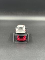 1:64 Ölçek Diorama Araç Lifti - Siyah - 2 Araç
