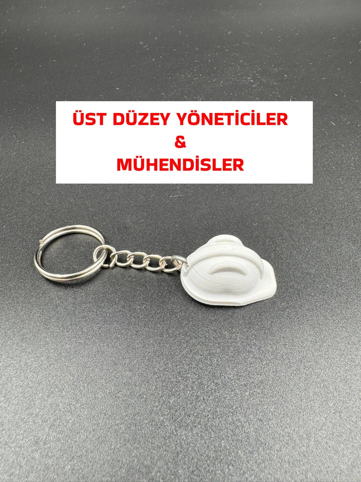 Beyaz Baret Anahtarlık - Üst Düzey Yöneticiler ve Mühendisler