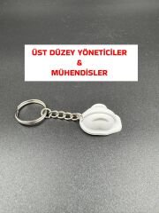 Beyaz Baret Anahtarlık - Üst Düzey Yöneticiler ve Mühendisler