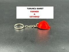 Turuncu Baret Anahtarlık - Formen Ustabaşı