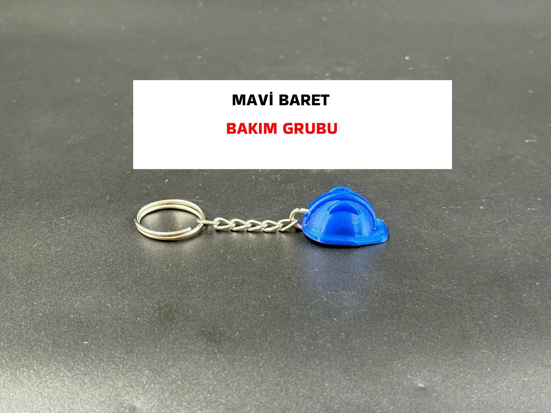 Mavi Baret Anahtarlık - Bakım Grubu